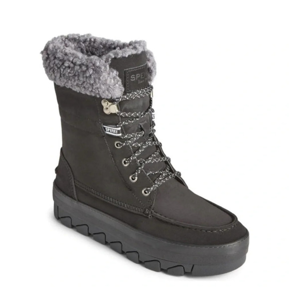 New Sperry Women's Juneau Lace Up Black Winter Boots
STS86817 9 Hiking Sherpa - Picture 1 of 14